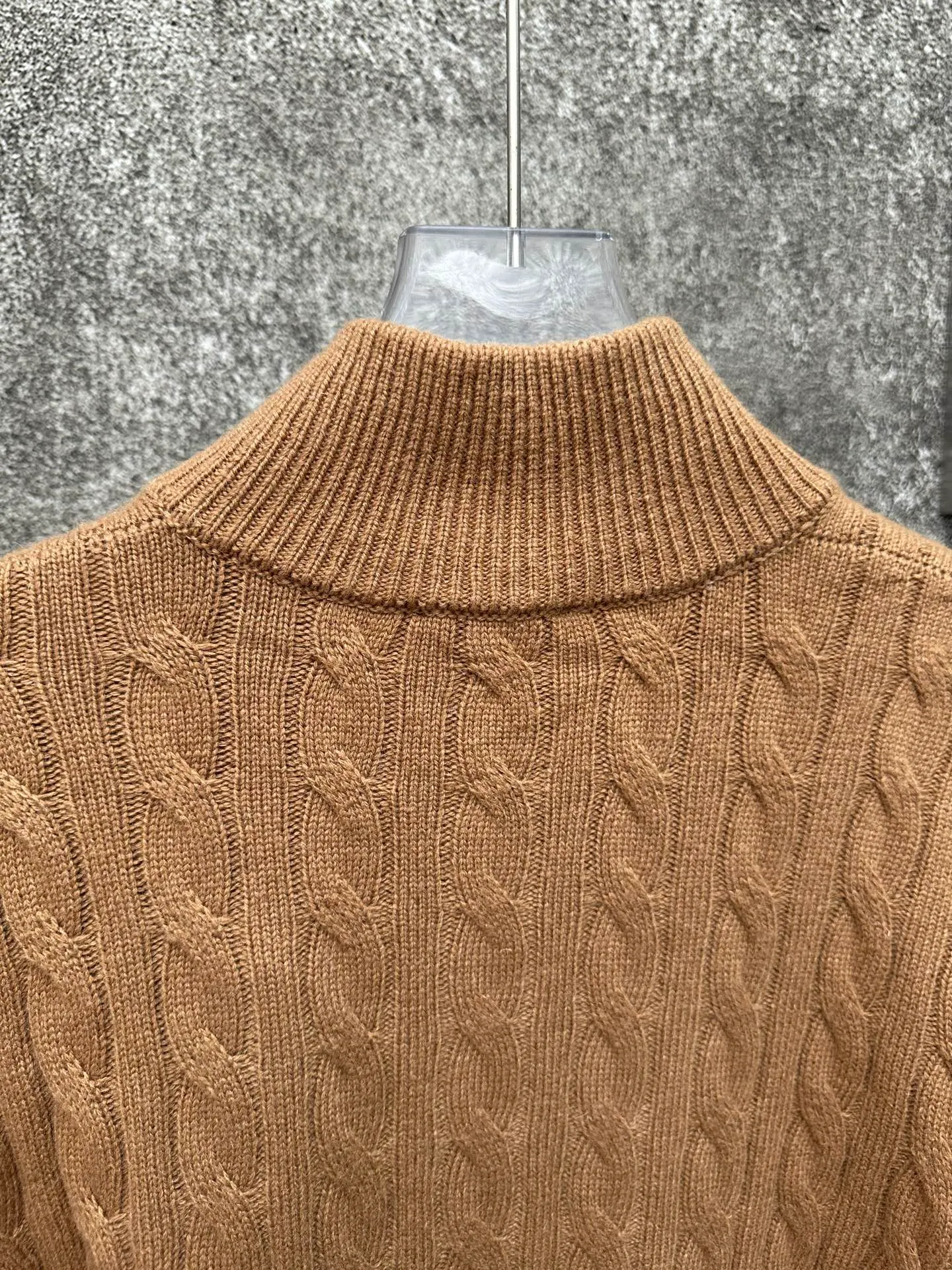 🅿️520 Polo Ralph Lauren 25ss solid color stand collar half zipper long sleeve sweater Size: S M L XL